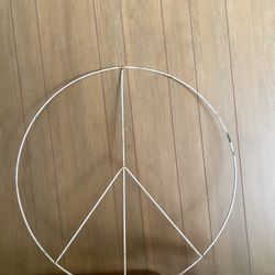 Large Iron Peace Sign 