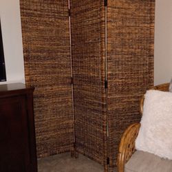 Wicker Rattan Screen 70 Height 3 Panels 19 Each