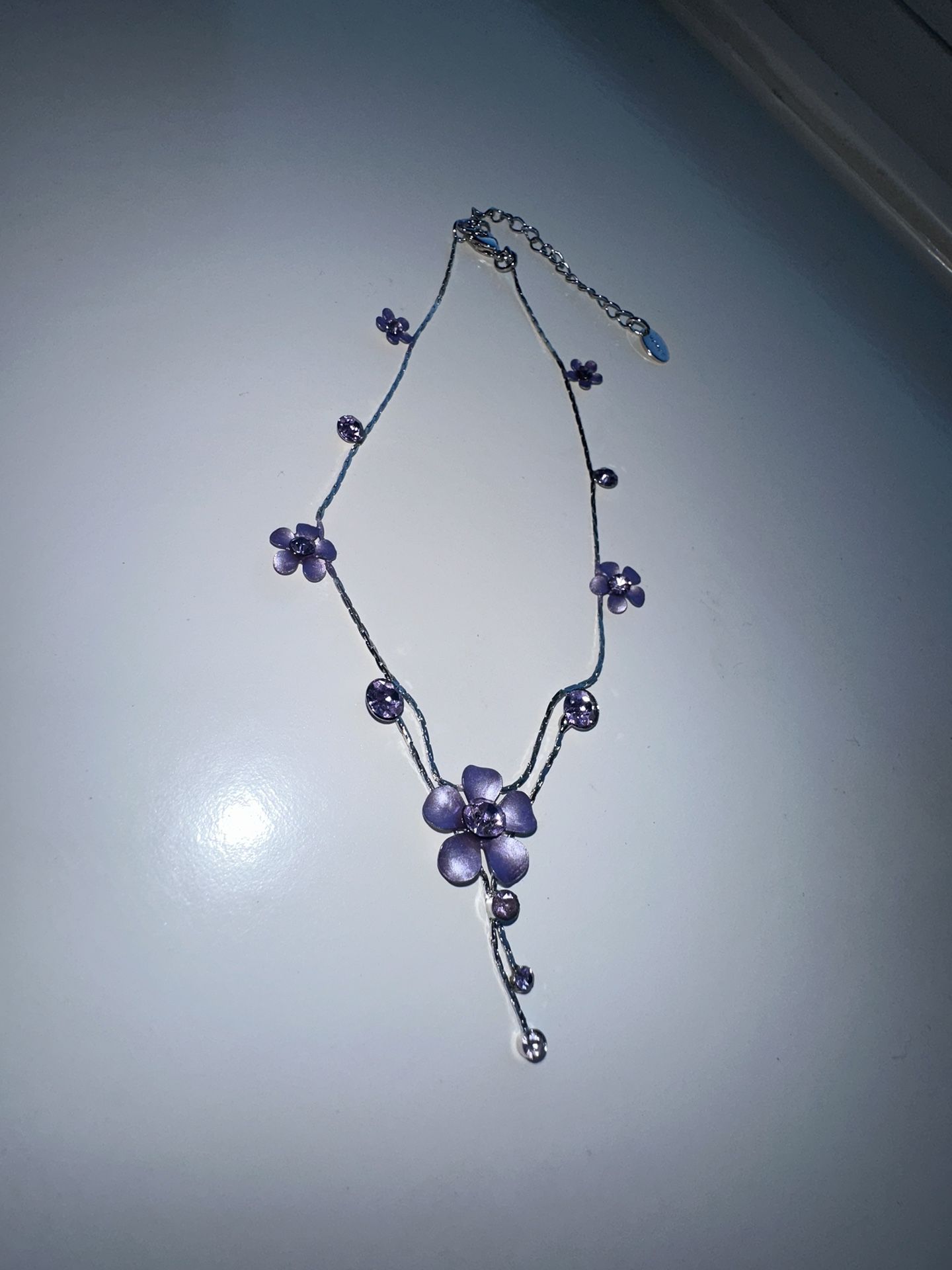Purple Flower Anklet From Hawaii