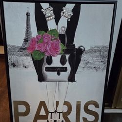 Paris Fashion 1" graphic art print Frame 