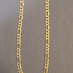 14 KT ITALIAN GOLD FIGARO 20 INCH CHAIN