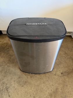 Ninestars Stainless Steel Touchless Trash Can