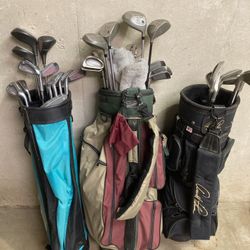Golf Clubs    All 3 Sets for   $40