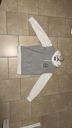 Grey And White Hollister Hoodie Small