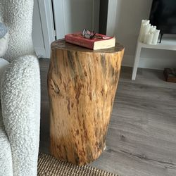 Solid Pine Wood Side Table