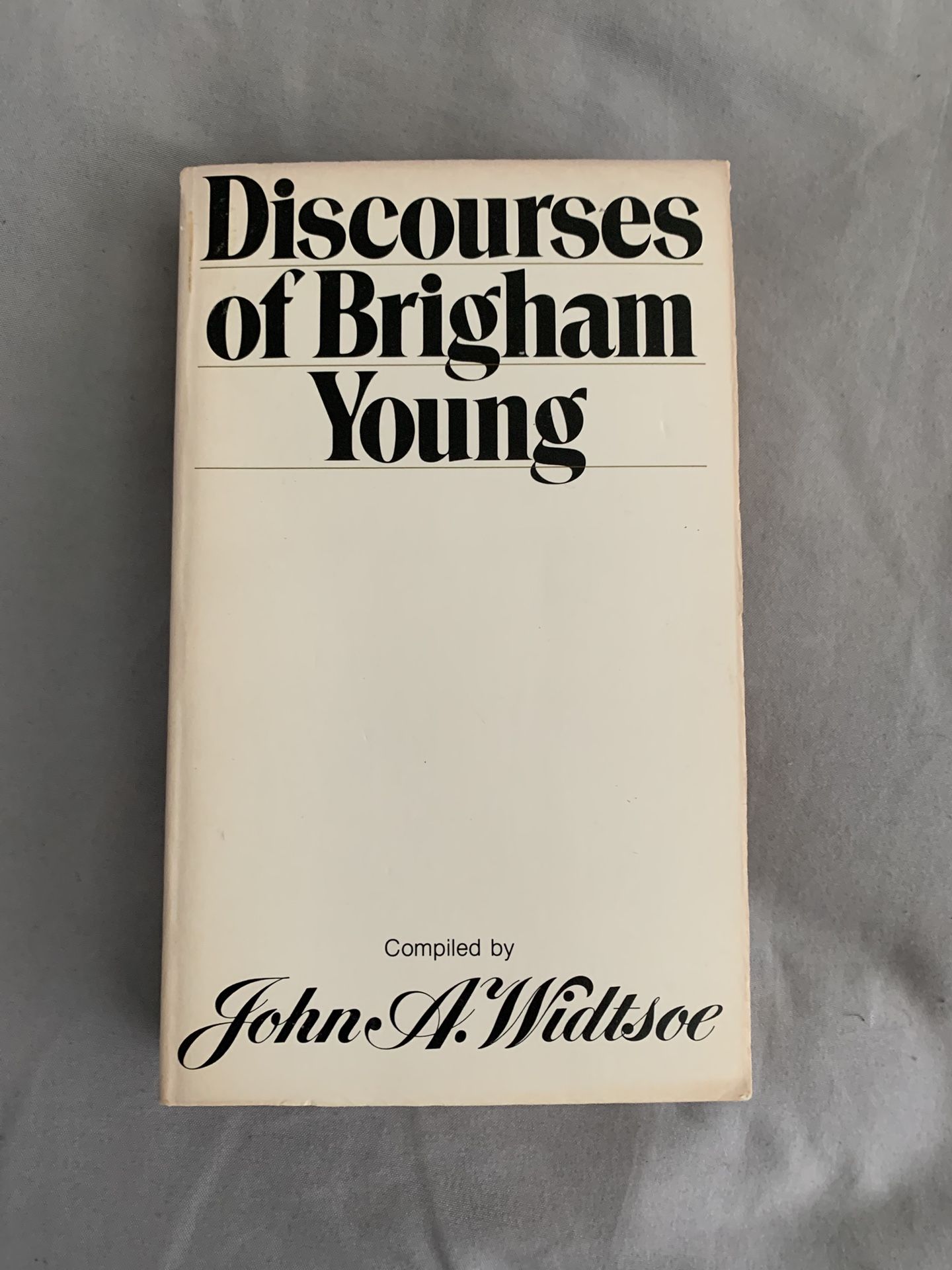Discourses of Brigham Young by John Andreas Widtsoe (1977, Paperback) Vintage