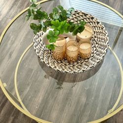 Glass Top Coffee Table 