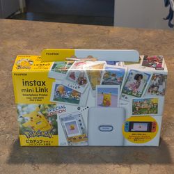 Fujifilm Instax Mini Link Pikachu Japanese New In Box