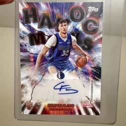 Cooper Flagg Topps Autographed Rookie (RC) Havoc Marks Card HM-CF