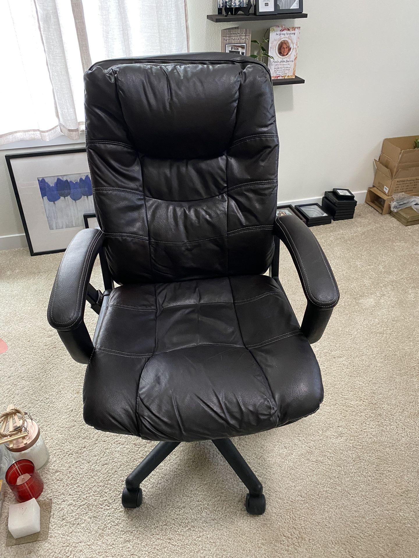 True Seating Concepts Brown Leather Massage Chair