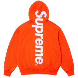 supreme satin applique hoodie