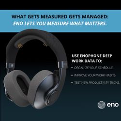 Enophone Productivity EEG Wireless Noise Cancelling Over Ear Headphones (Powered By Onkyo) For iPhone 