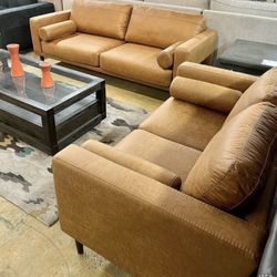 Telora Caramel Living Room Sets  