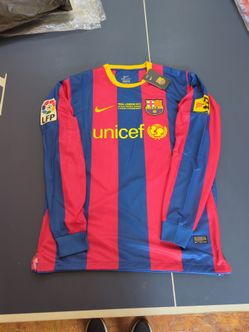 Messi 2010/11 Retro Barca Home Jersey 10# Long Sleeve