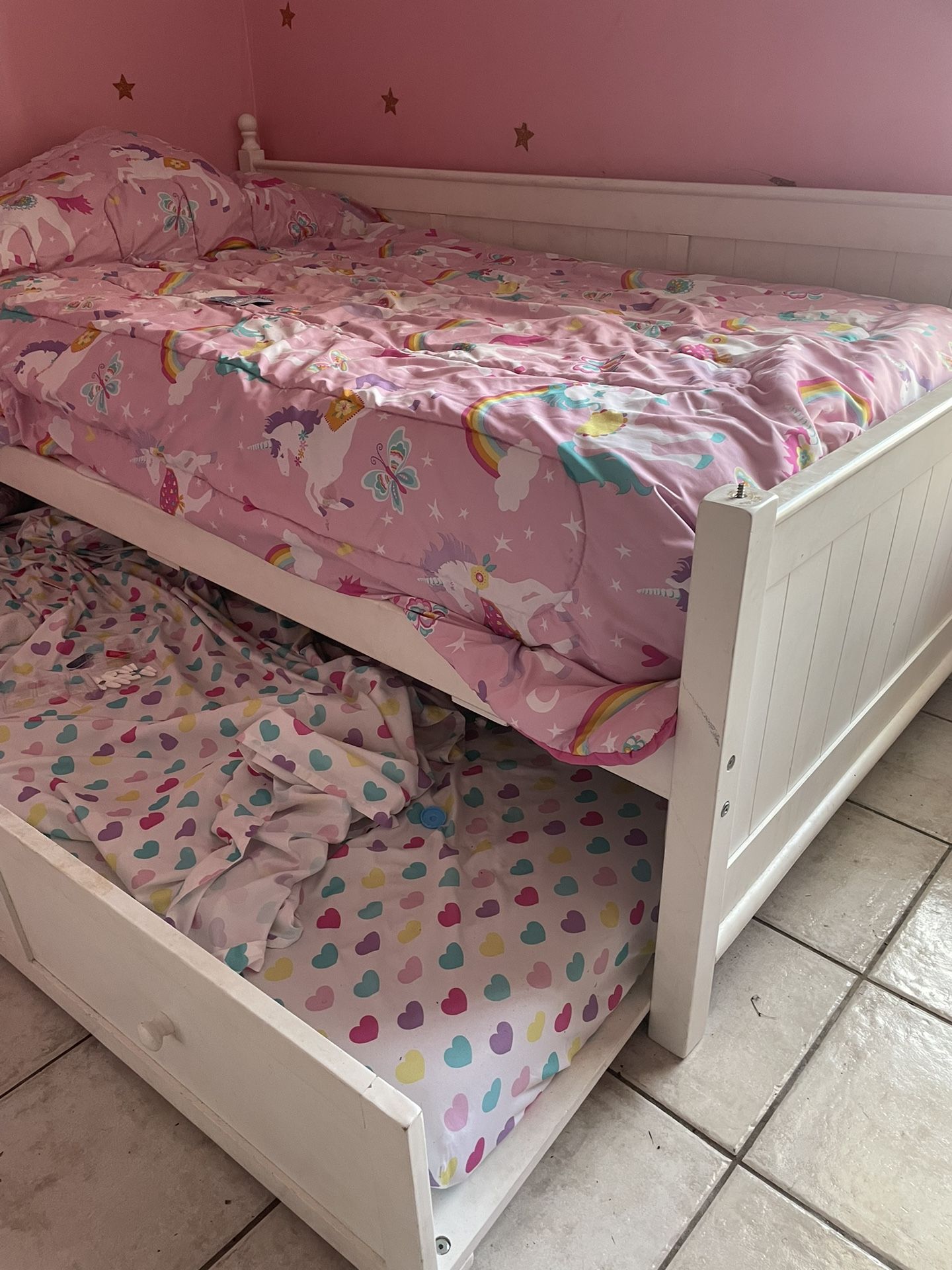 Twin Daybed With Trundle $50 (only Trundle Mattress Included)