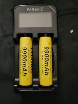 3.7v Li-Ion rechargeable Batteries and charger