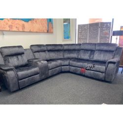 Modular Sectional Sofa With Manual Recliner // Limited Time Offer 
