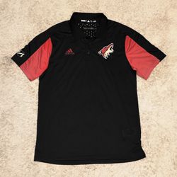 Adidas Climachill Arizona Coyotes Mammoth NHL Hockey Wicking Polo Shirt Mens M