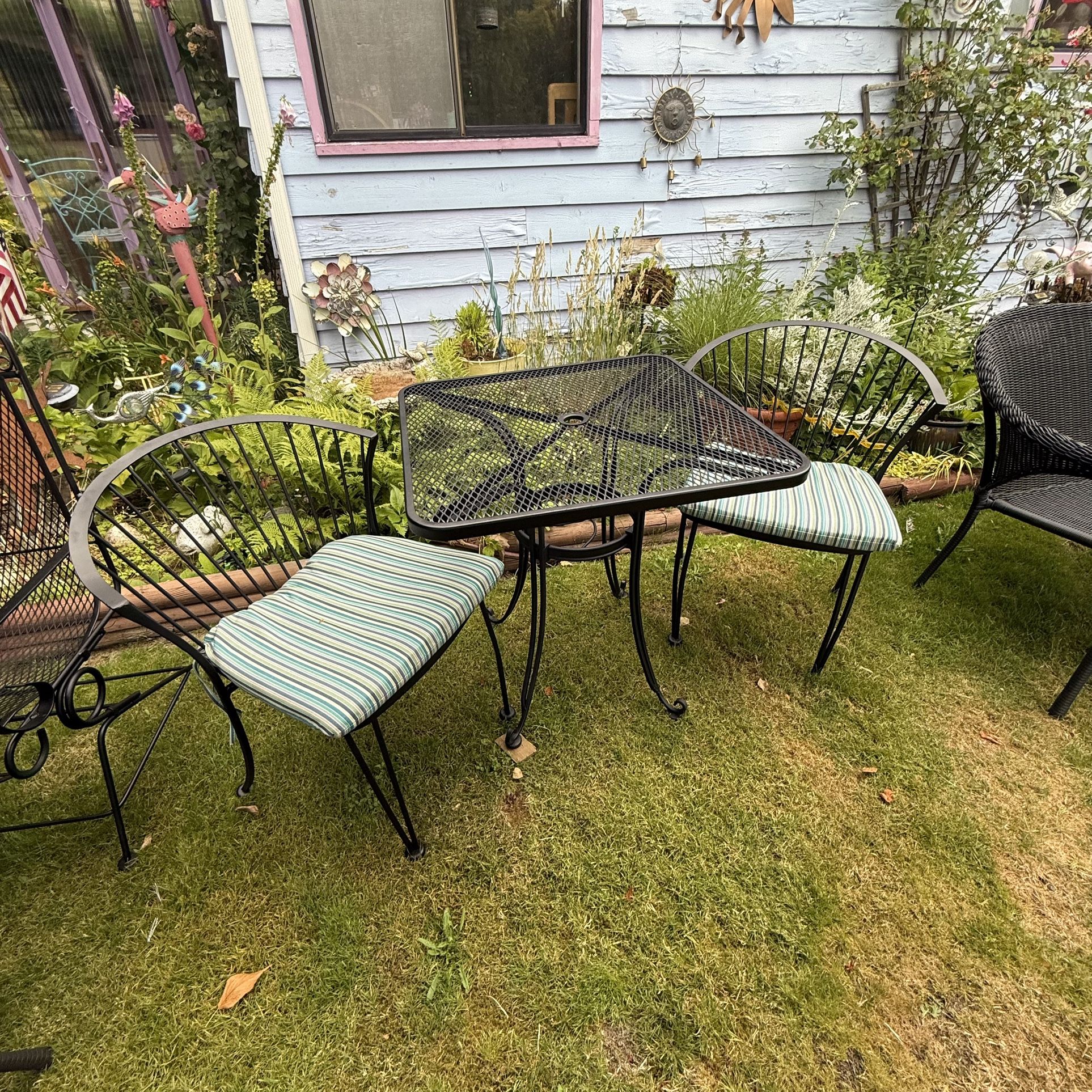 Wrought Iron Bistro Set