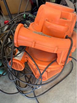 Two air pumps for bounce houses