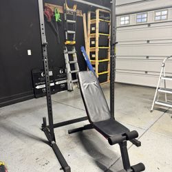 Hulkfit Multifunctional Squat, Pull Up Rack & Bench
