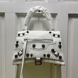 White Leather Handbag 