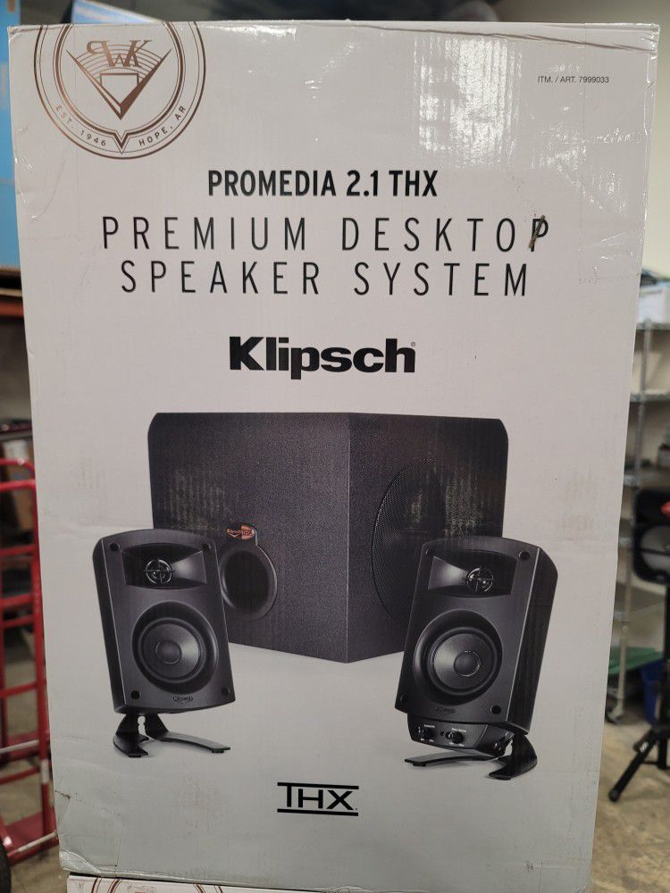 KLIPSCH PROMEDIA 2.1 premium desktop speaker system

$100