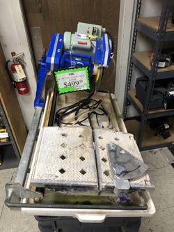 1003 Mk 10” Wet Tile Saw With Tray And Pump 539414 