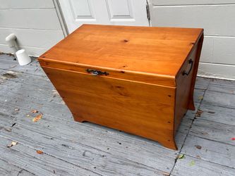 Vintage Wood Hope Toy Chest