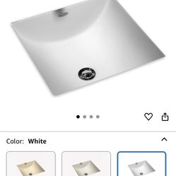 American Standard 0426000.020 Studio Care 13 by 13-Inch Under Counter Lavatory Sink, White