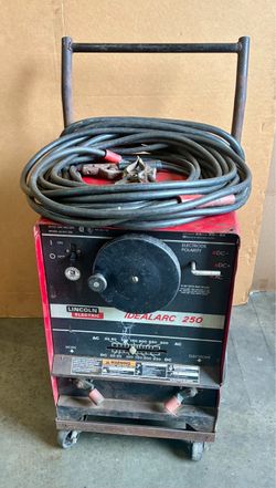 Lincoln IdealArc 250 Stick Welder W/ 42 Ft Leads 1 Phase