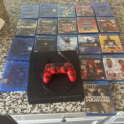 PS4 With 1tb Memory Card And 19 Games