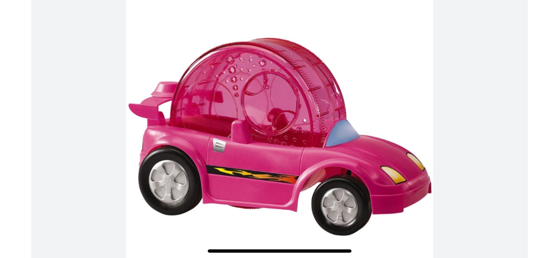 “New”Critter Criuser Pet Powered Exercise Car For”Hamsters &Gerbils(Pink)