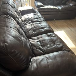 Leather Couch Set