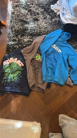 Three SP5DER Hoodies (75 PER 175 FOR ALL)