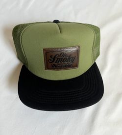 OLE SMOKY TENNESSEE MOONSHINE Olive Drab Trucker Adjustable Snap Cap Hat New