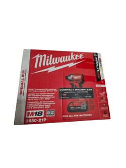 Milwaukee M18 Compact Brushless 1/4" Hex Impact Driver Kit (3650-21P)