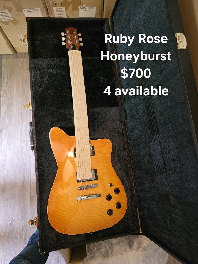BP Rose Ruby Rose Electric Guitar In Honeyburst 