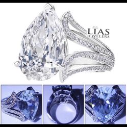 New 18k White Gold Engagement Ring 