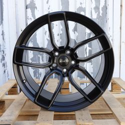 New 20 Inch Dodge SRT Hellcat Widebody Redeye Style Wheels 20x9.5/11 +18/+22 5x115 Matte Black Rims