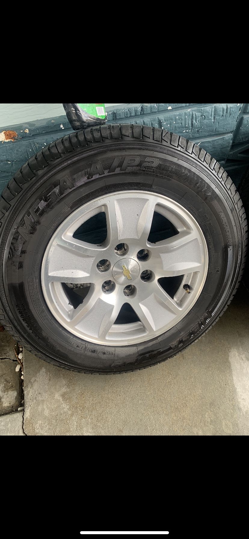 Chevy rims with new tires