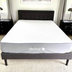 Queen Sized Nectar Mattress And Queen Bedframe