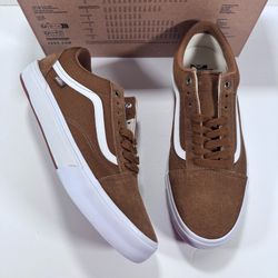 Vans BMX Old Skool Lace Up Golden Brown White Sneakers Men Size 10.5