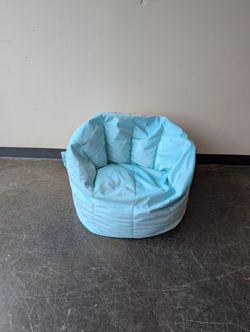Kid's Size Big Joe Aqua Blue Bean Bag Chair