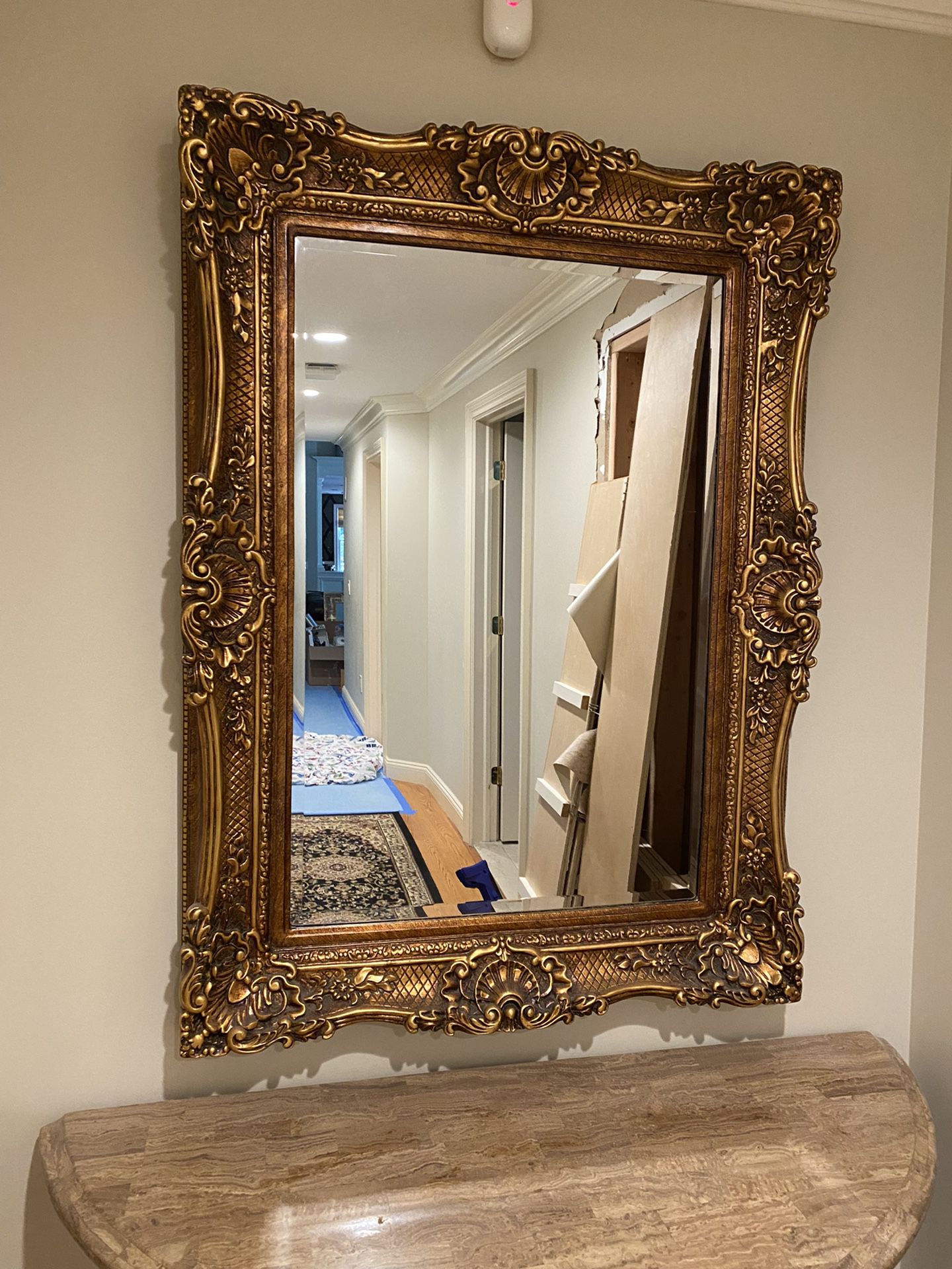 Large Gold Mirror  33x45”