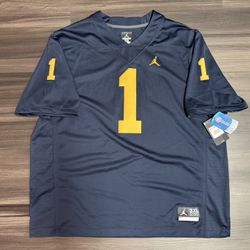 Nike Air Jordan Michigan Wolverines #1 NCAA Limited Stitched Game Jersey 3XL NWT  100% authentic. Brand new with tags. MSRP $135.  This Nike Air Jorda