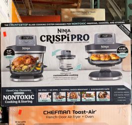 Ninja CRISPi PRO Countertop Glass Cooking System Brand New in Box