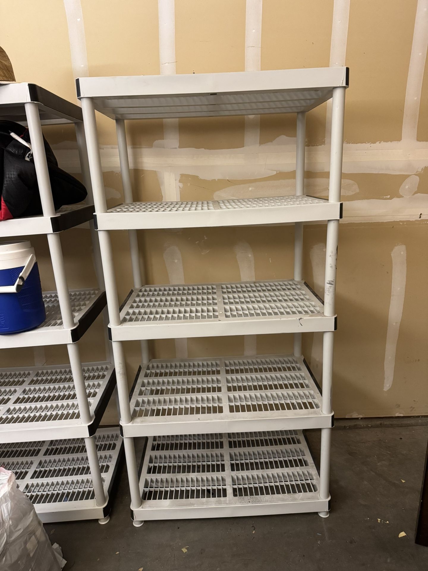 Garage Plastic Shelves