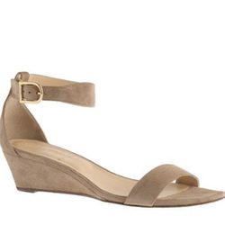 J Crew Perp Toe Wedges Ankle Strap Size 6.5