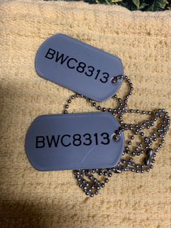 Bob Jovi concert dog tags